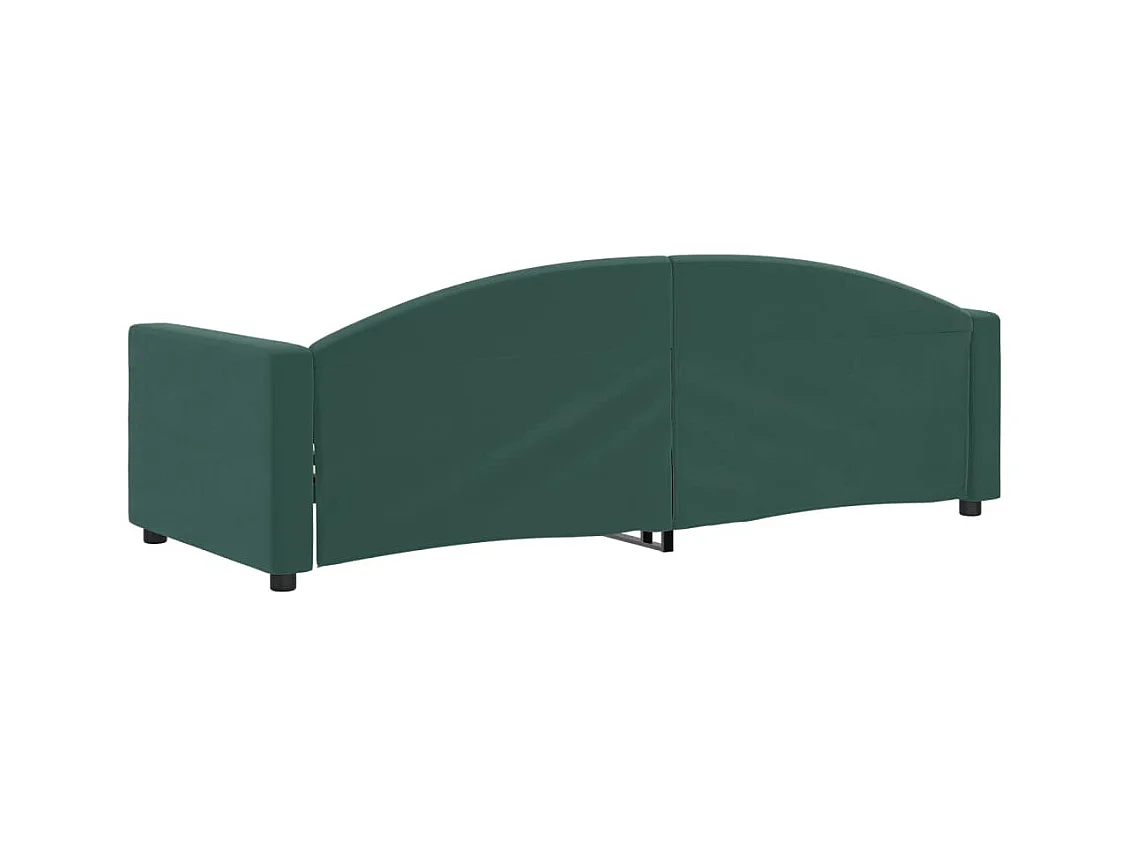 Daybed zonder matras donkergroen 80x200 cm fluweel
