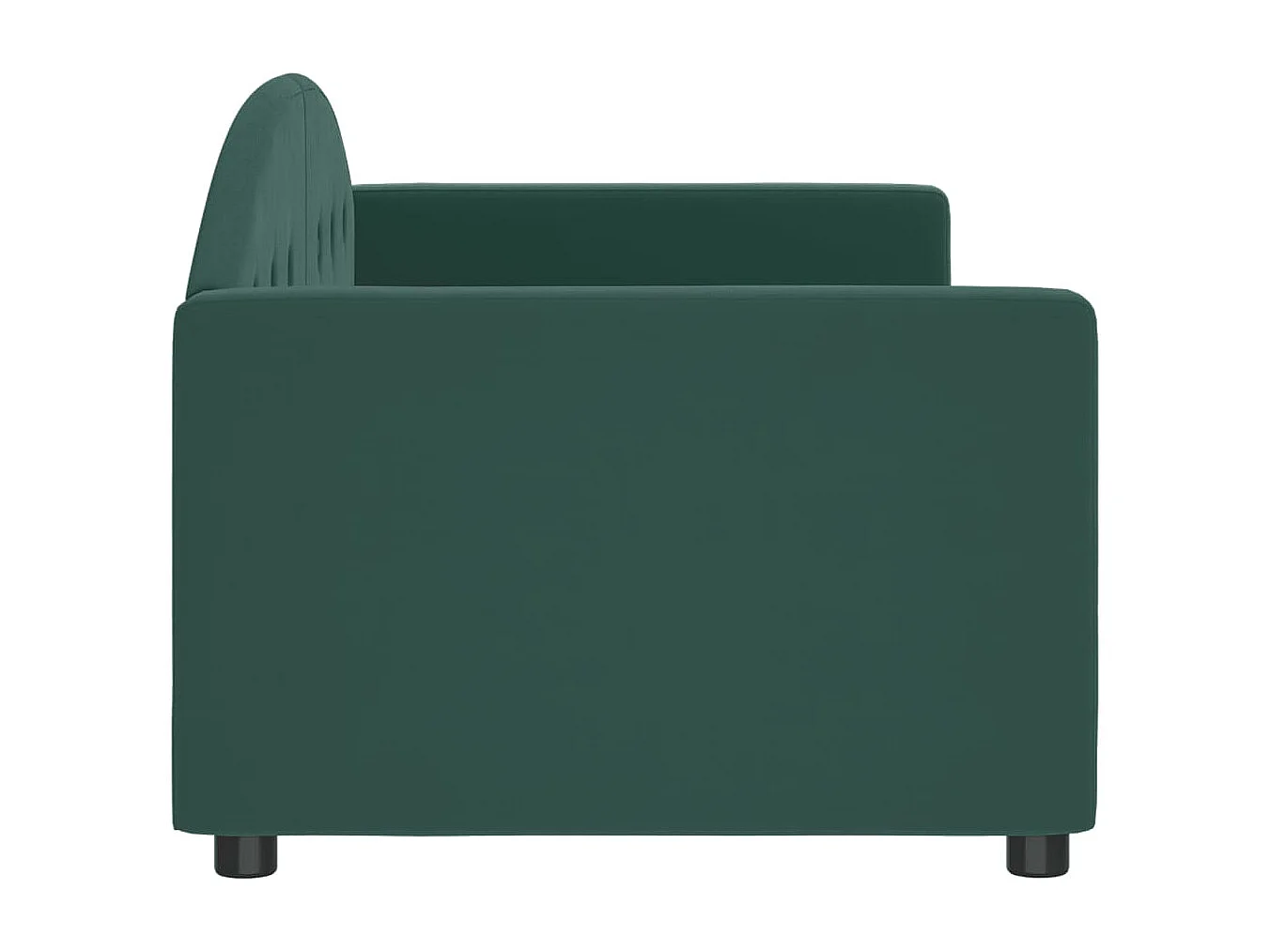 Lit de repos sans matelas vert foncé 80x200 cm velours