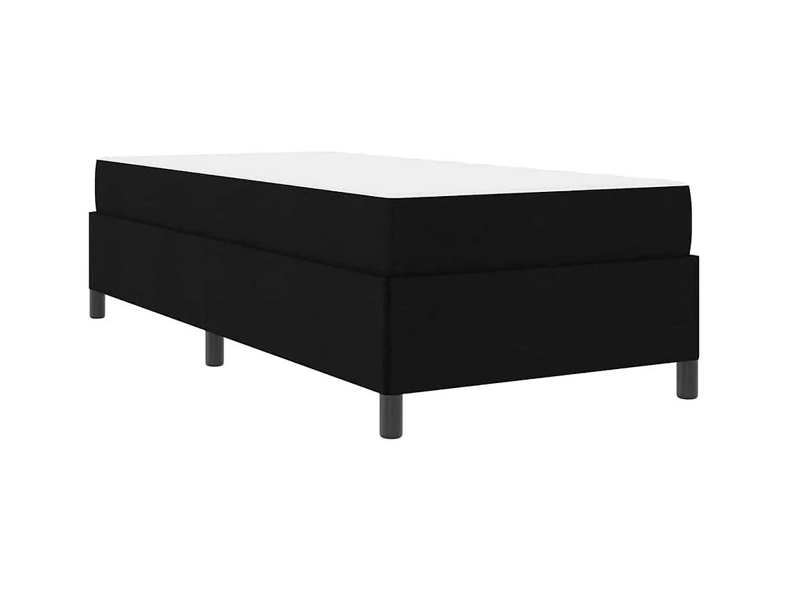 Letto a molle nero e nero 90 x 200 cm
