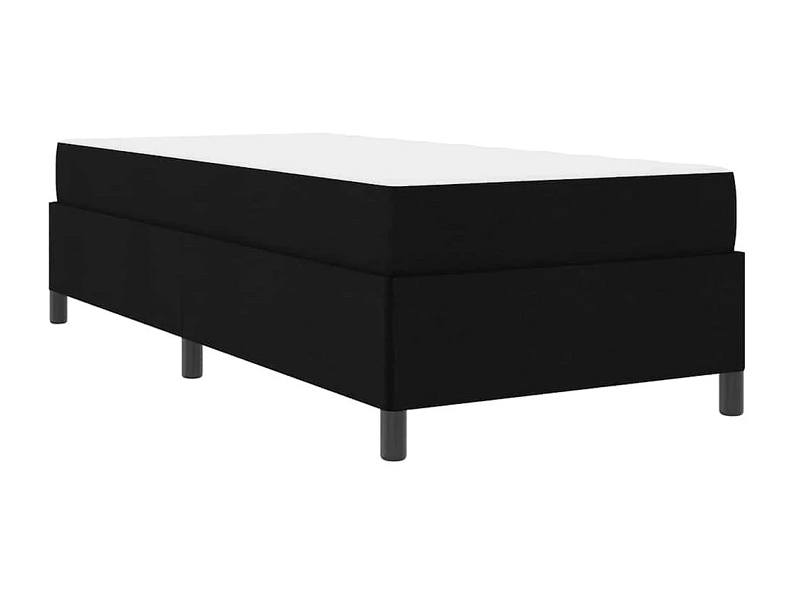 Lit à ressorts Noir et Noir 90 x 200 cm