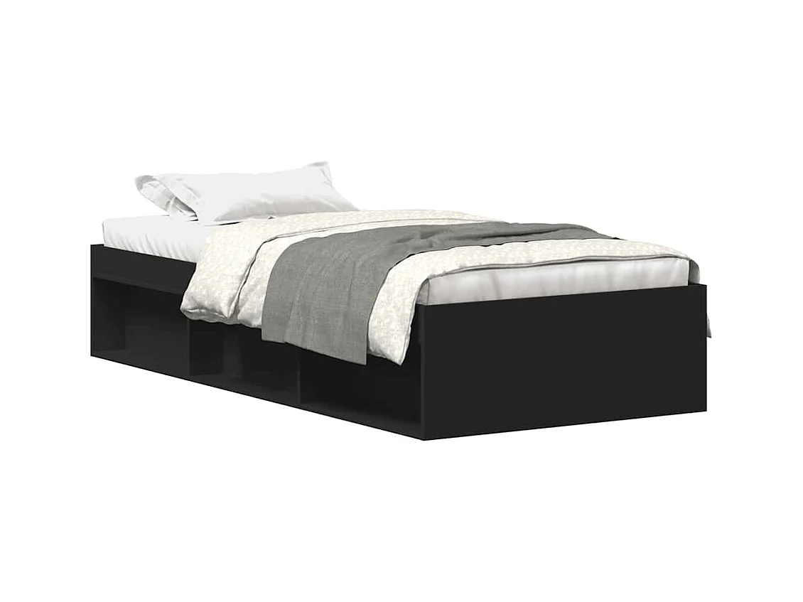 Bedframe zonder matras zwart 90x190 cm