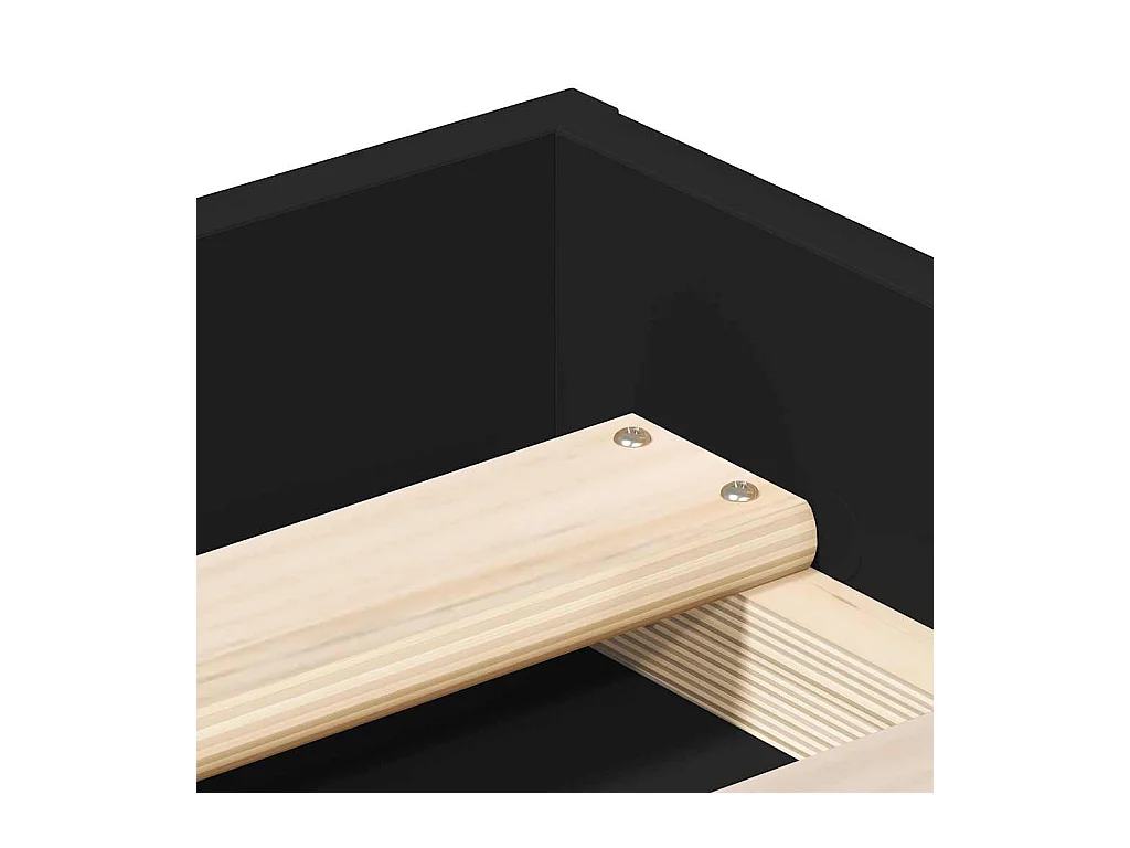 Bedframe zonder matras zwart 90x190 cm