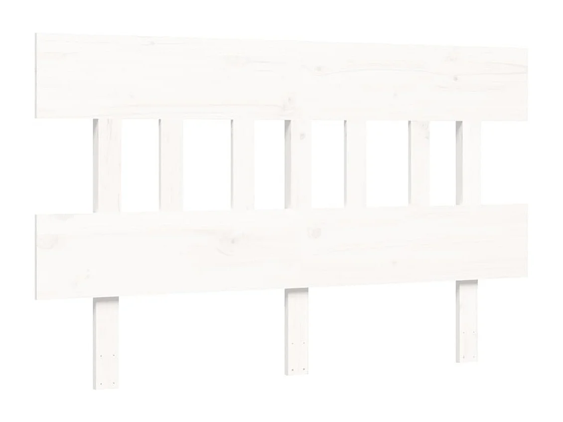 Struttura letto senza materasso bianco 140x200 cm in legno massello di pino