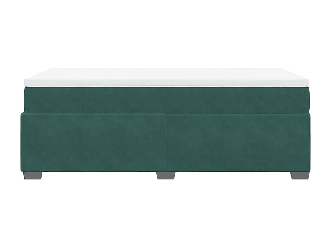 Somier de láminas con colchón Verde oscuro 90x200 cm