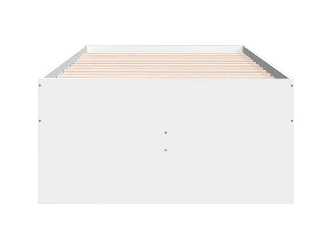 Divano letto con cassetti senza materasso bianco 100x200 cm