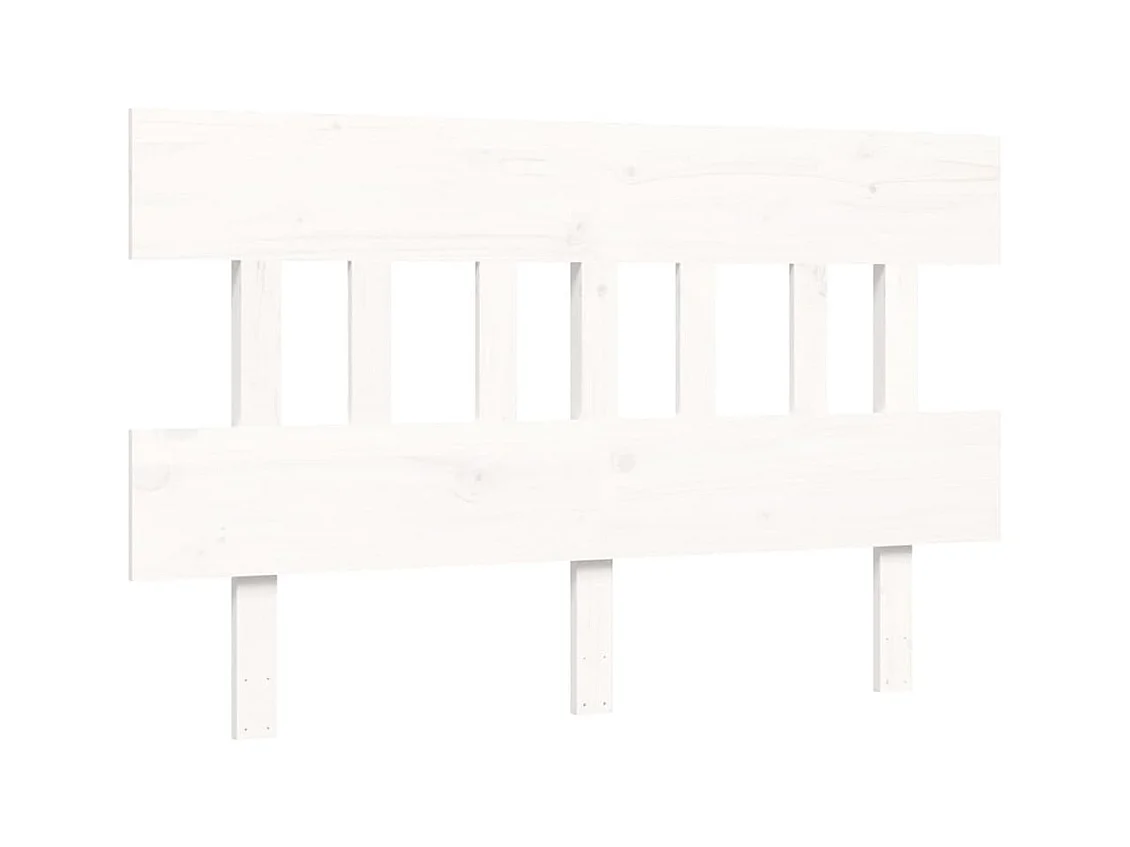 Struttura letto senza materasso bianco 120x200 cm in legno massello di pino