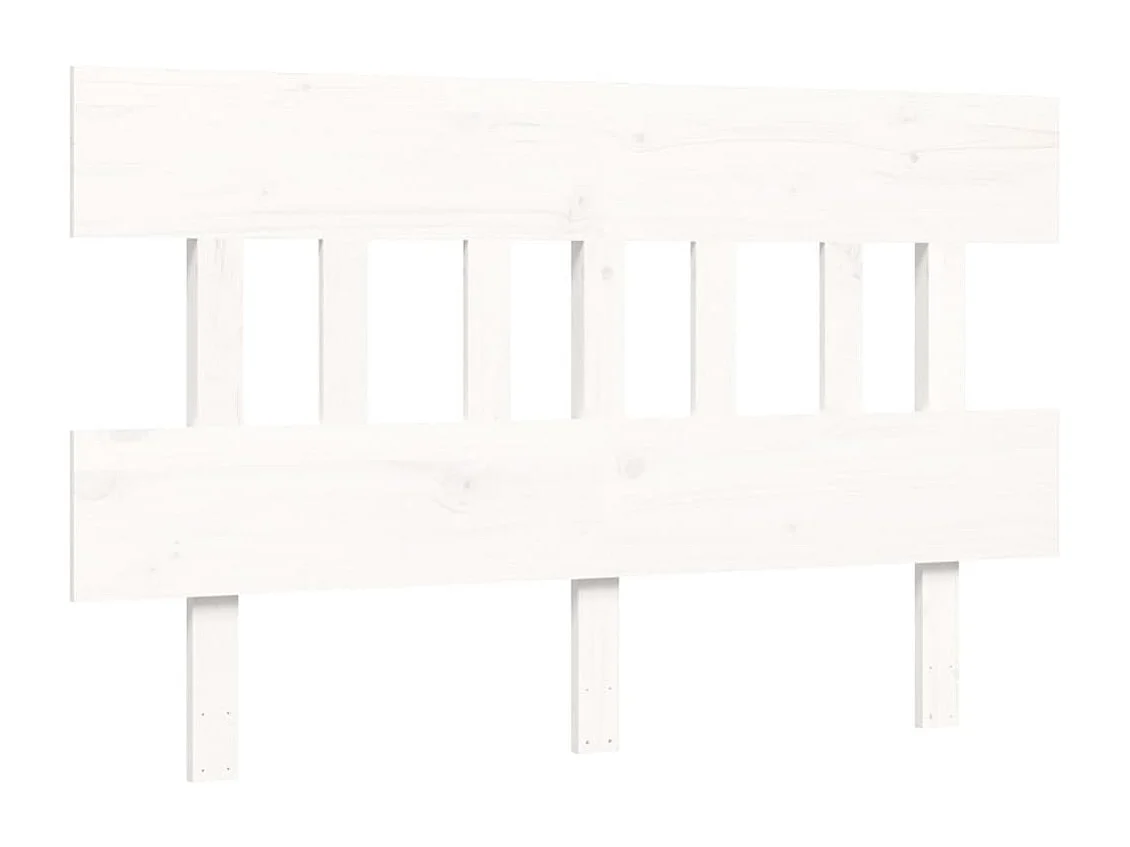 Struttura letto senza materasso bianco 120x200 cm in legno massello di pino