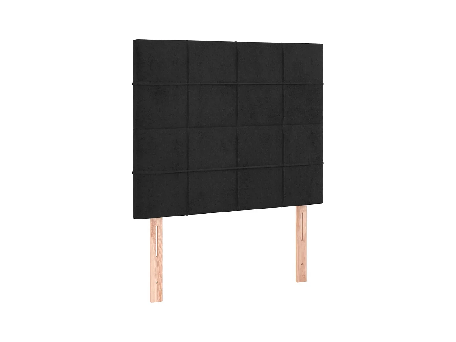 Cadre de lit sans matelas noir 90x200 cm velours