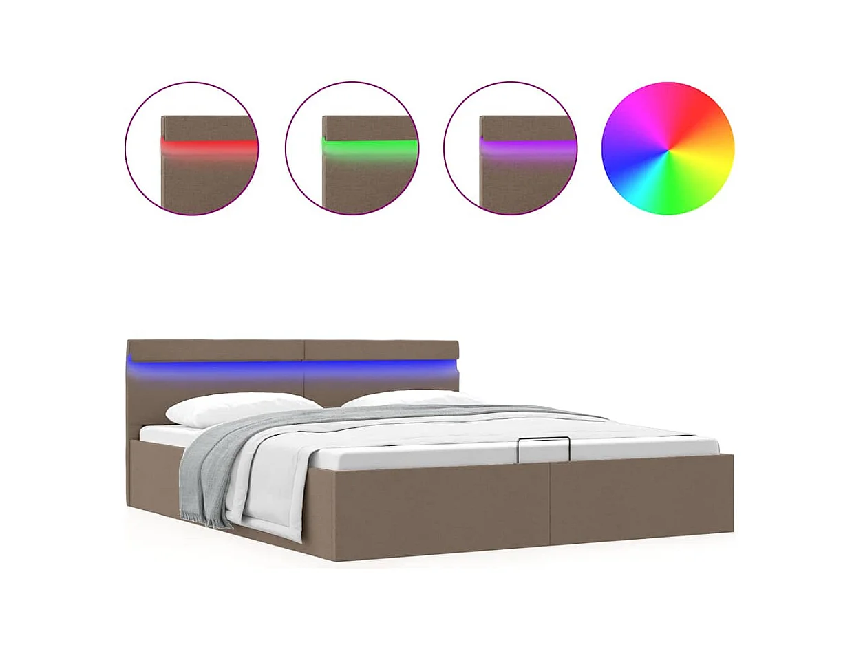 Hydraulisch opbergbedframe zonder matras 160x200 cm