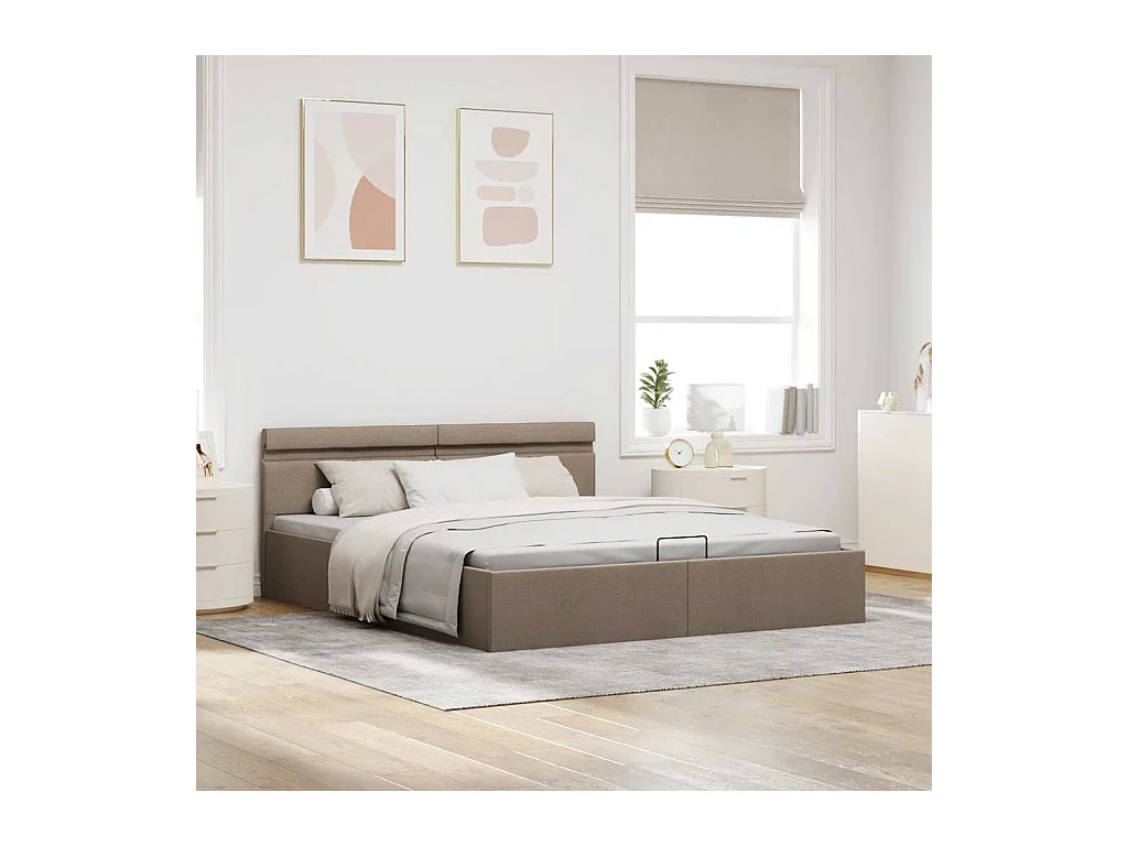 Hydraulisch opbergbedframe zonder matras 160x200 cm