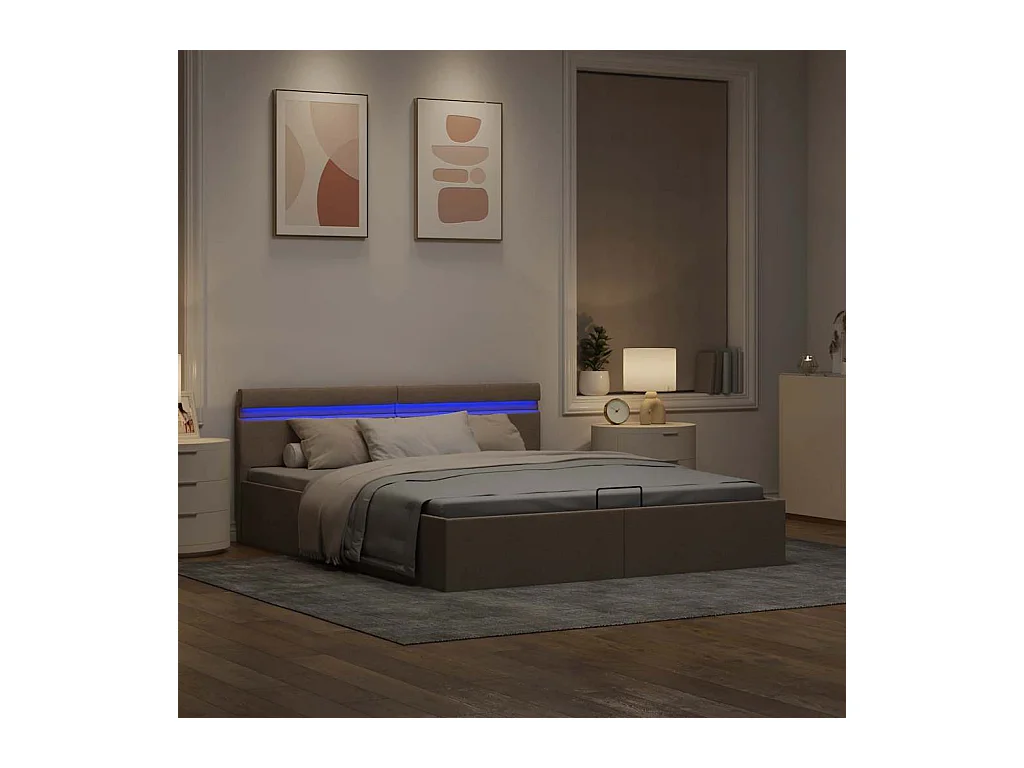 Hydraulisch opbergbedframe zonder matras 160x200 cm