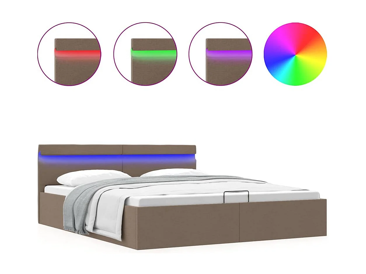 Somier hidráulico con canapé sin colchón 160x200 cm