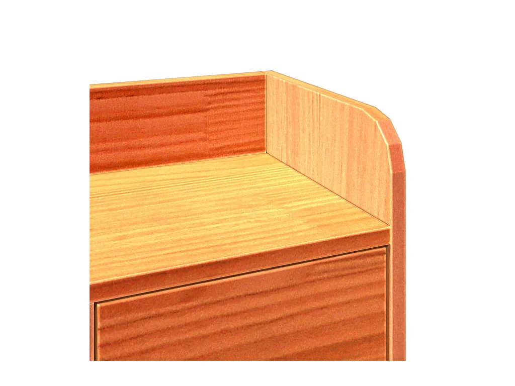 Boekenkastbed zonder matras, bruine was, 160x200 cm, massief grenen