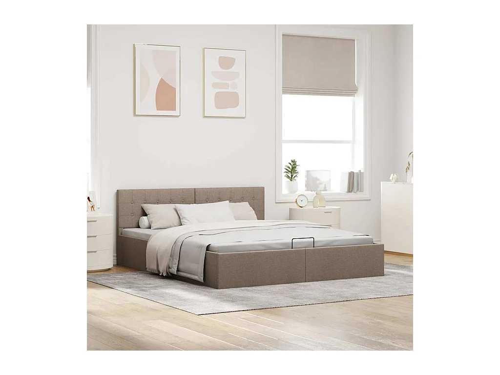 Hydraulisch opbergbedframe zonder matras 160x200 cm