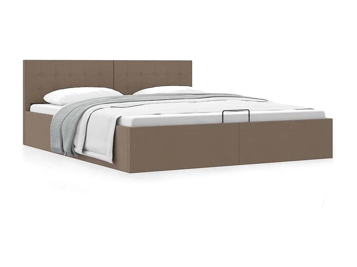 Cadre de lit à rangement hydraulique sans matelas 160x200 cm