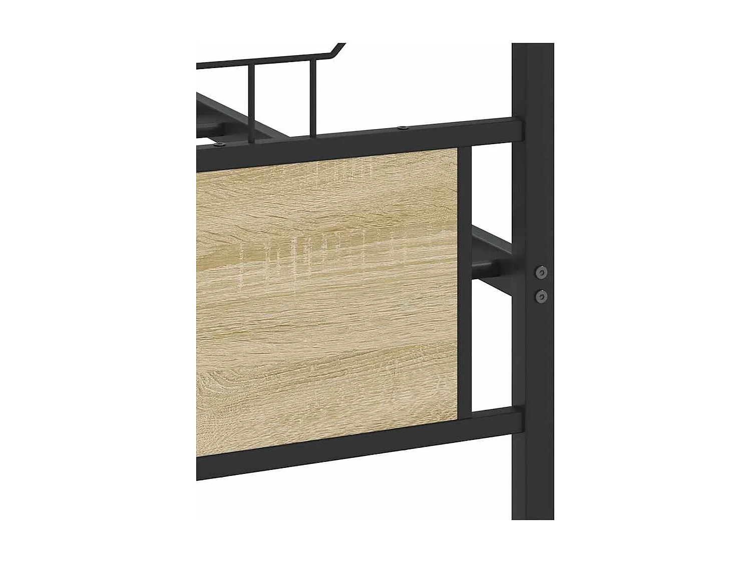 Metalen bedframe zonder matras Sonoma eiken 160x200 cm