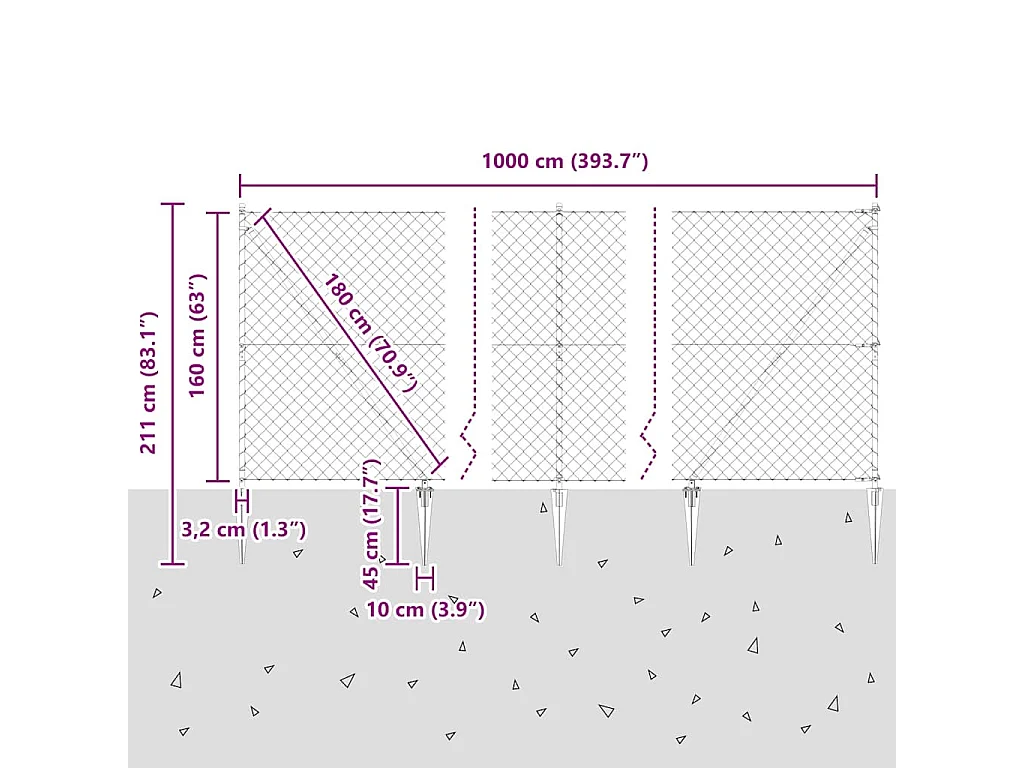 Cadre de lit sans matelas Rose Velours 100x200 cm