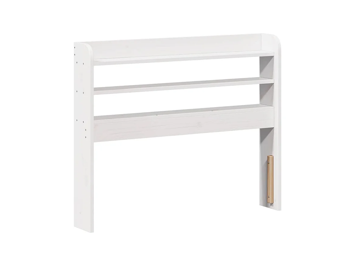 Struttura letto con testiera senza materasso bianco 100x200 cm