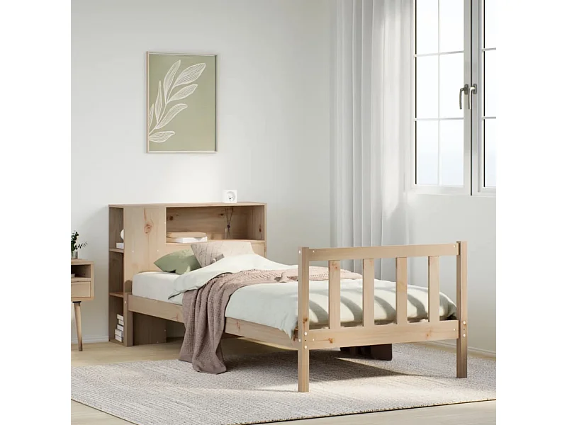 Regalbett ohne Matratze 90x200 cm Kiefer Massivholz