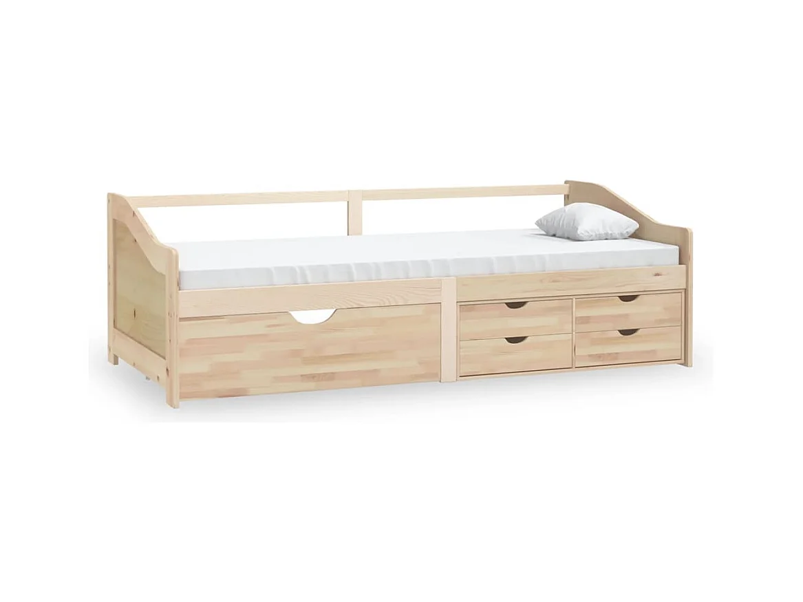 3-zits slaapbank zonder matras Massief grenenhout 90x200 cm