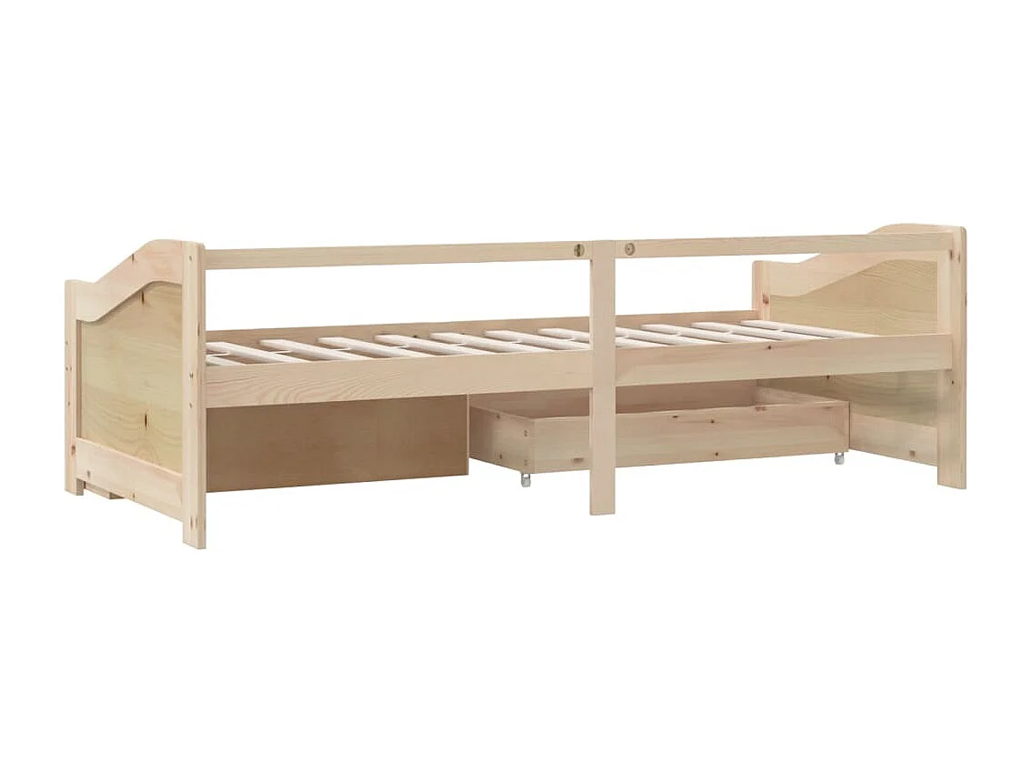 3-zits slaapbank zonder matras Massief grenenhout 90x200 cm