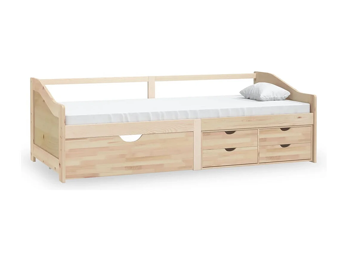 Diván de 3 plazas sin colchón Madera maciza de pino 90x200 cm