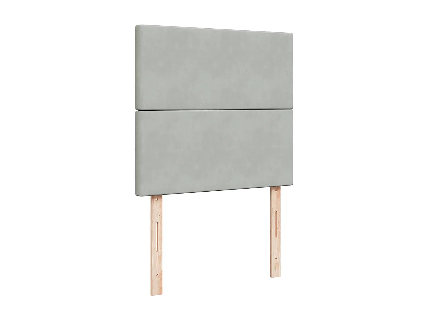 Somier de láminas de terciopelo gris claro de 100 x 200 cm y colchón