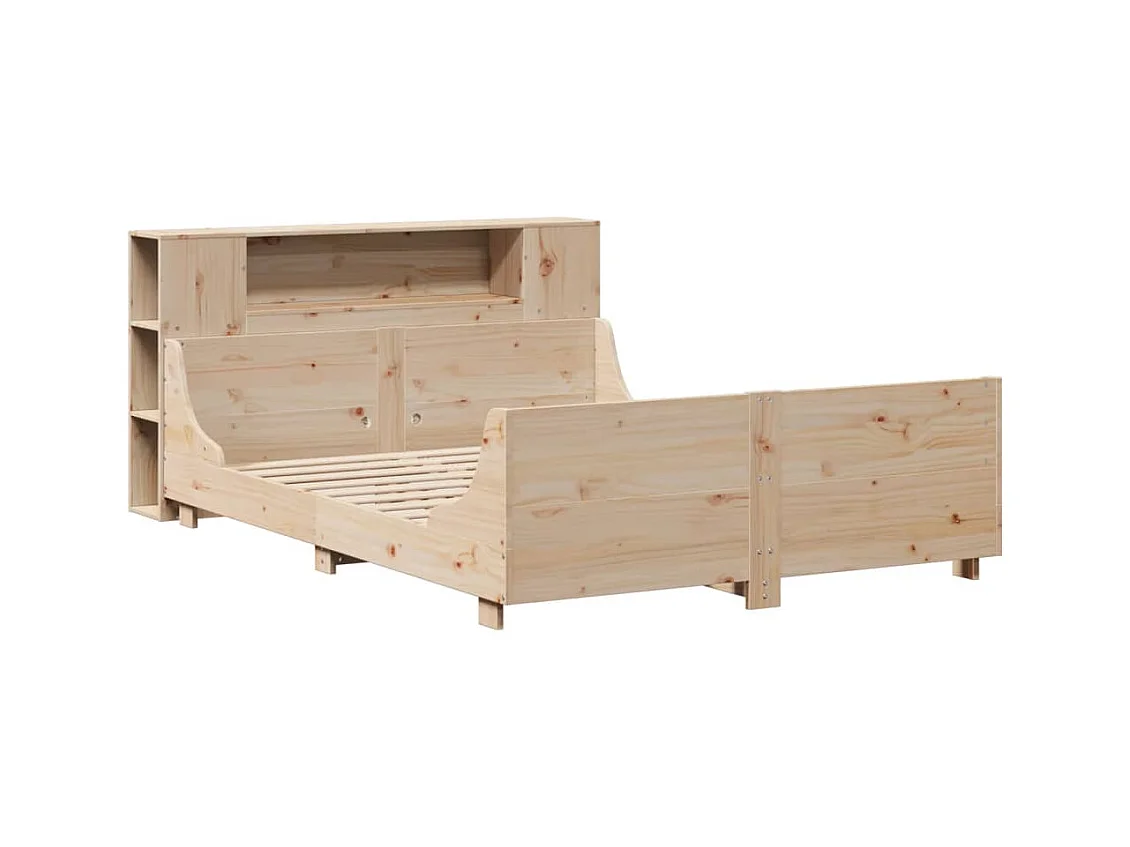 Struttura letto senza materasso 120x190 cm in legno massello di pino
