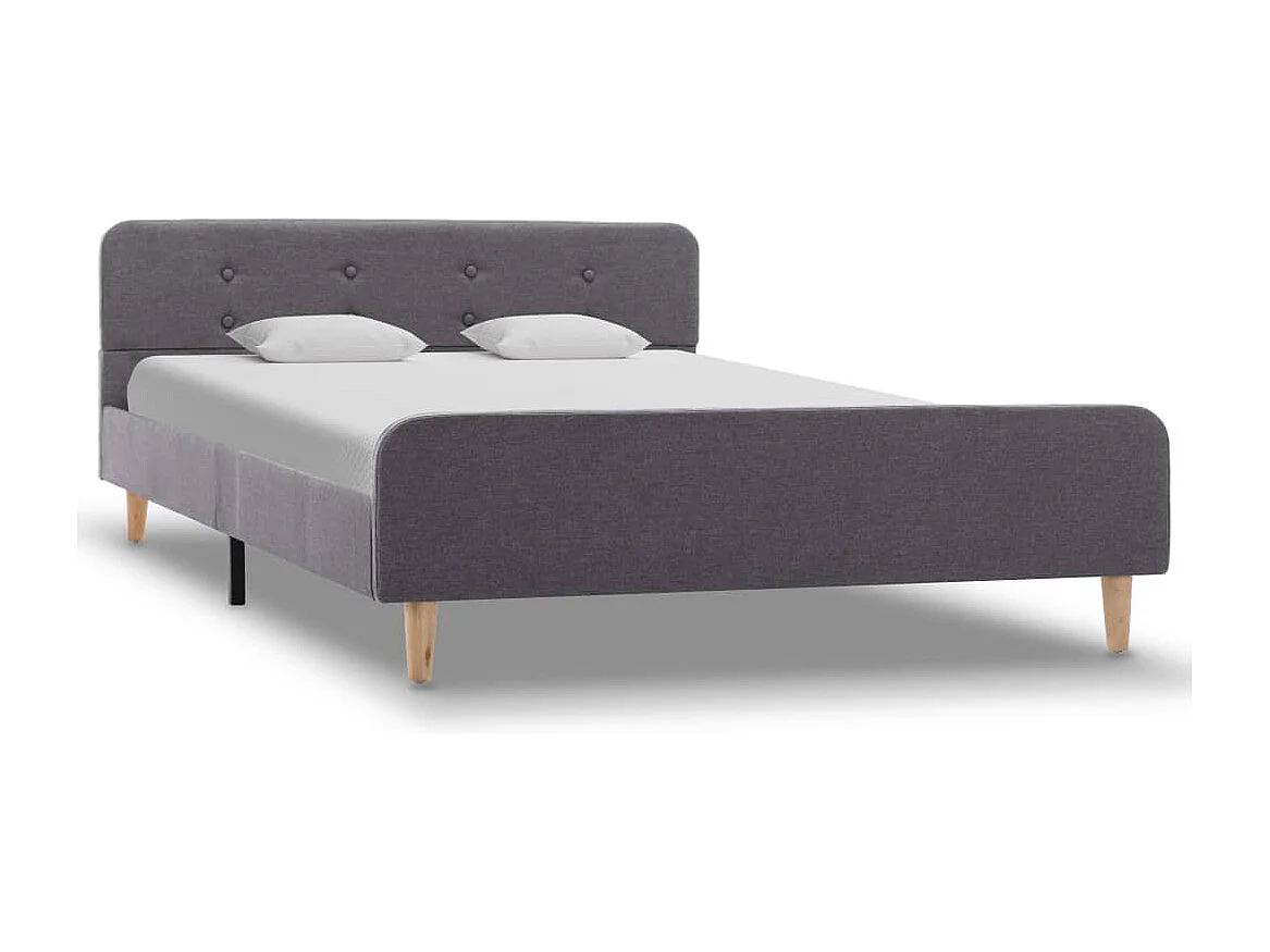 Cadre de lit Gris clair Tissu 120 x 200 cm