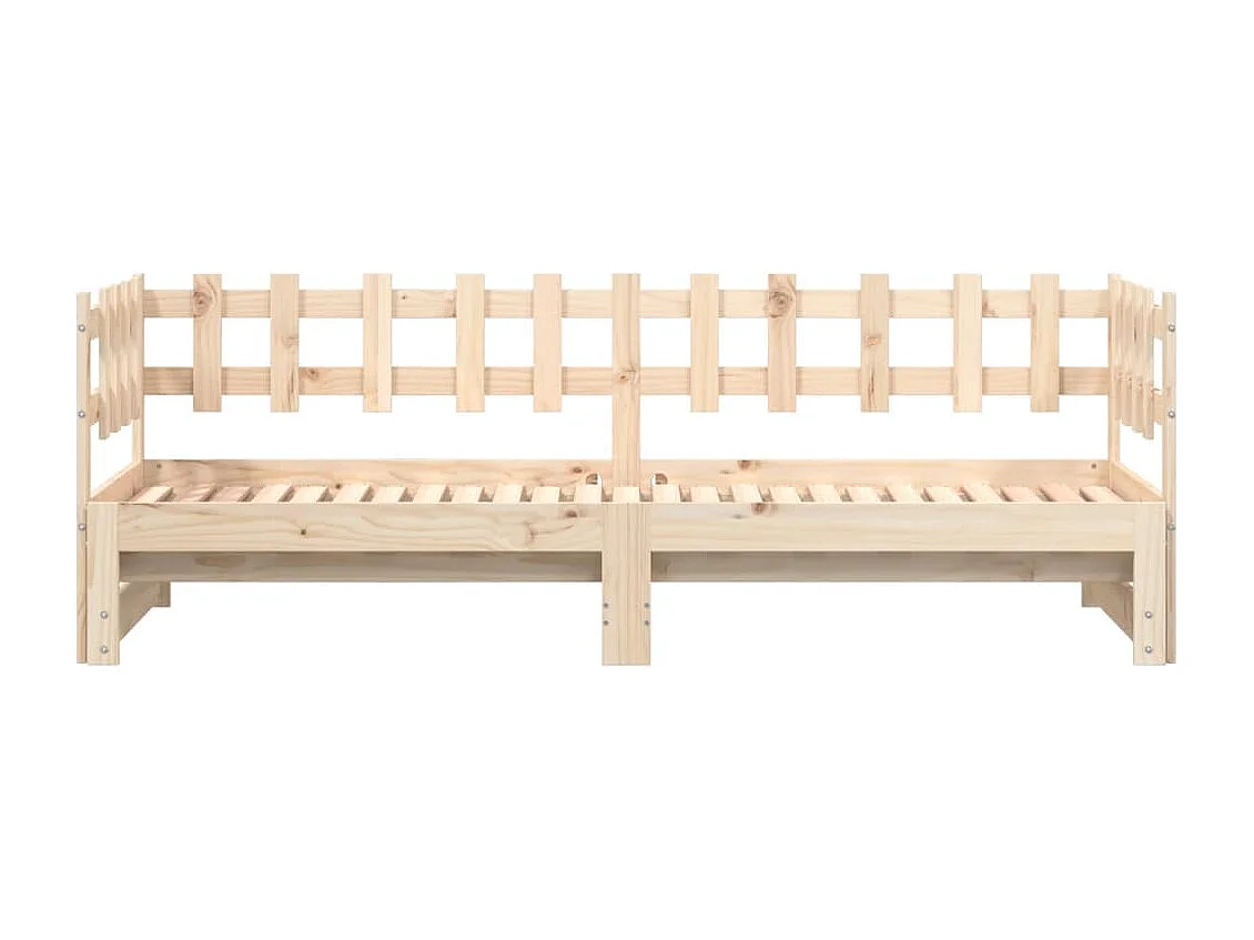 Cama corredera sin colchón 2x(90x200) cm Madera maciza