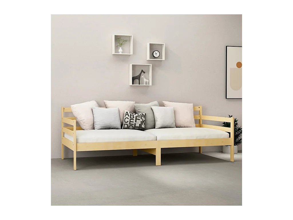 Dagbed met matras 90x200 cm Massief grenenhout