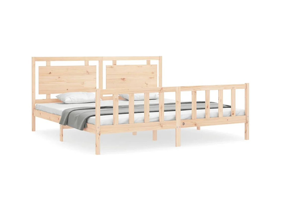 Bedframe zonder matras 200x200 cm massief grenenhout