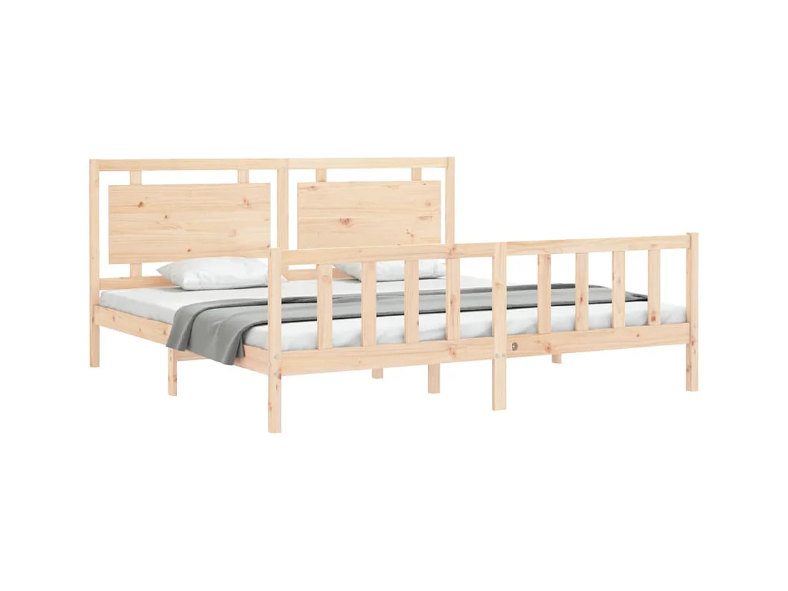 Bedframe zonder matras 200x200 cm massief grenenhout