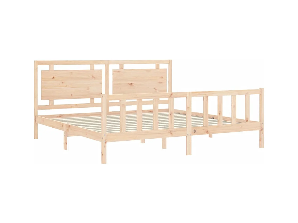 Bedframe zonder matras 200x200 cm massief grenenhout