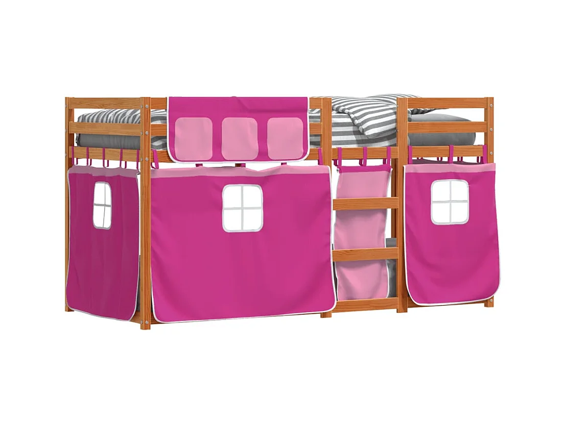 Stapelbed zonder matras 90x200 cm massief grenenhout