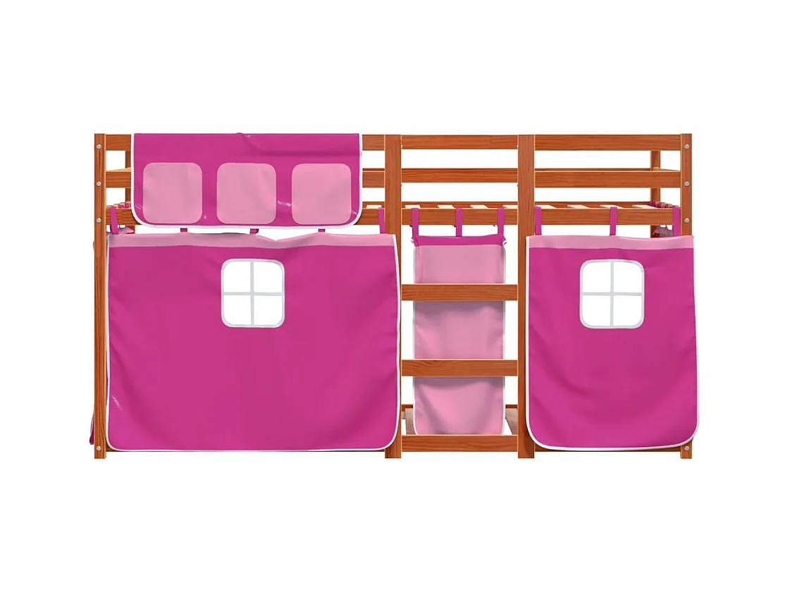 Stapelbed zonder matras 90x200 cm massief grenenhout