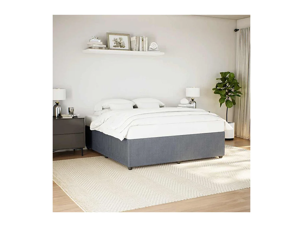 Bedframe zonder matras donkergrijs 180x200 cm fluweel