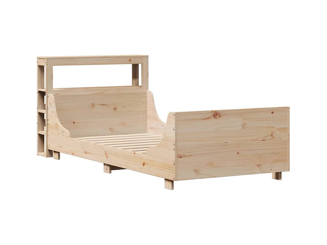 Struttura letto senza materasso 75x190 cm in legno massello di pino