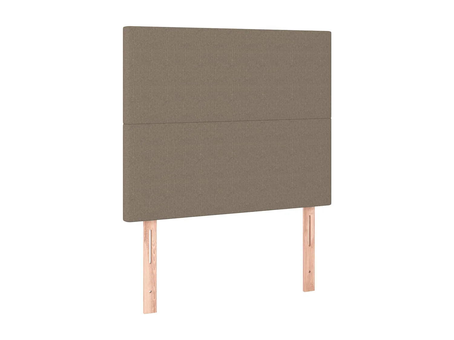 Cadre de lit sans matelas taupe 90x200 cm tissu