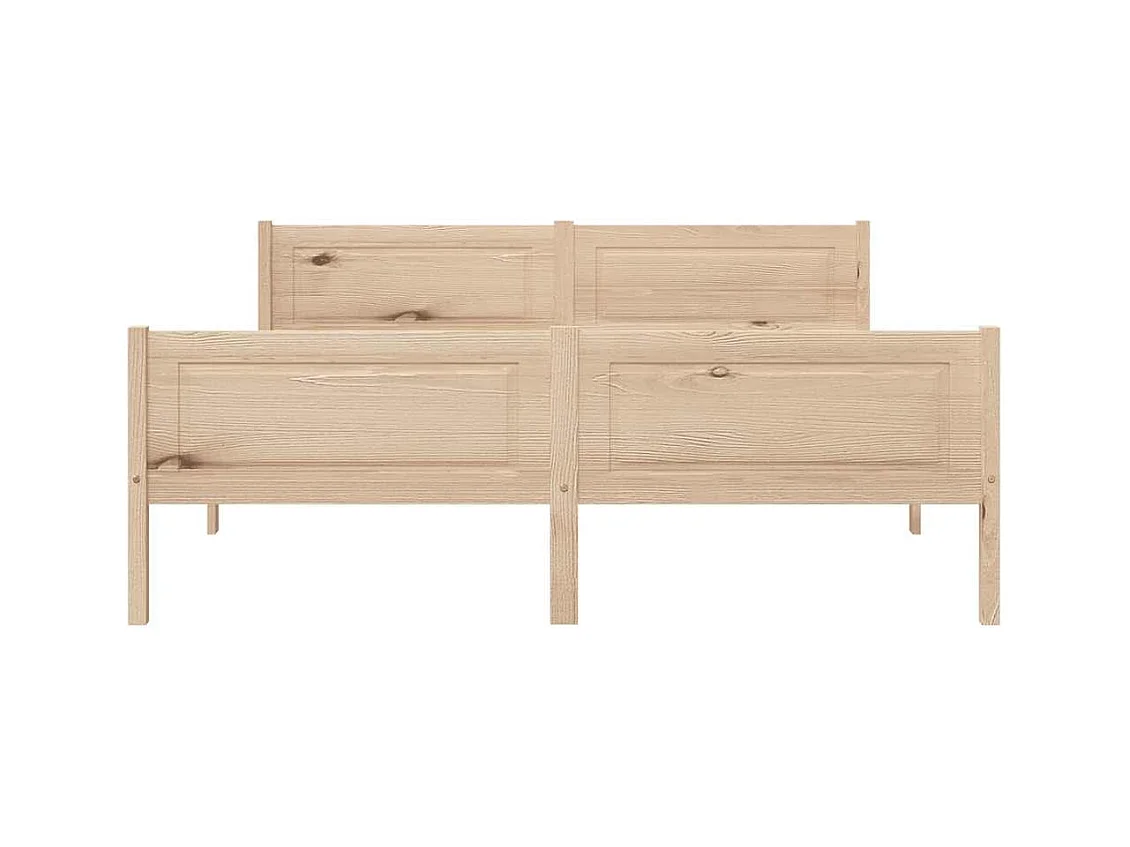 Struttura letto senza materasso in legno massello di pino 140x200 cm
