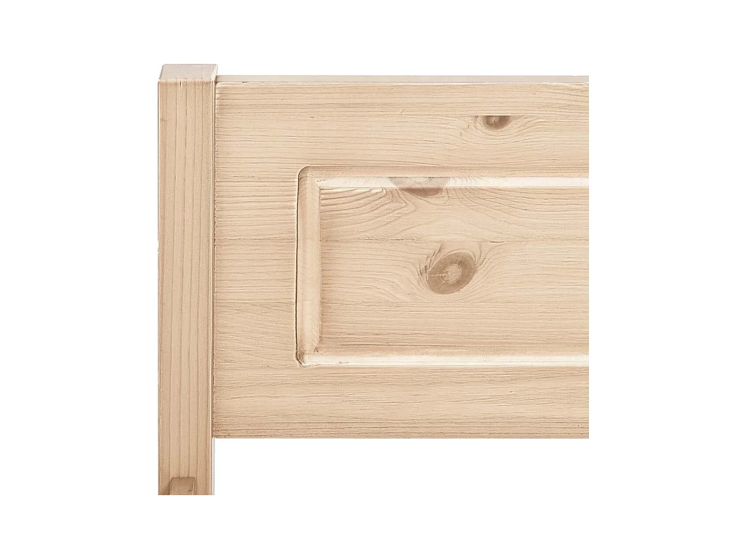 Struttura letto senza materasso in legno massello di pino 140x200 cm