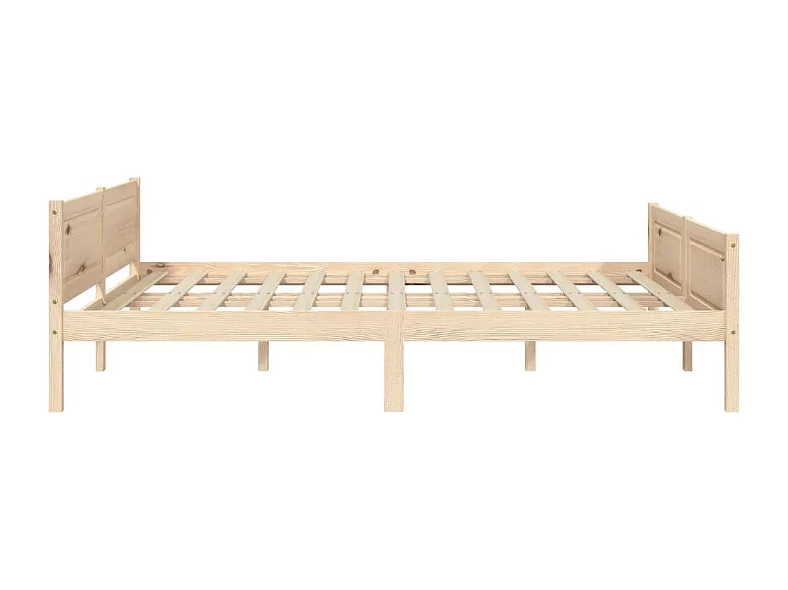 Cadre de lit sans matelas bois massif de pin 140x200 cm