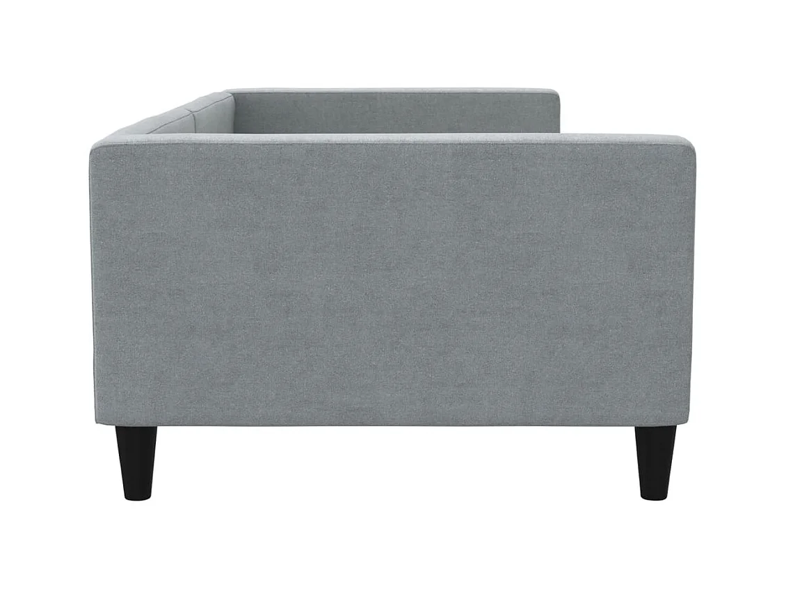 Lit de repos gris clair 100x200 cm tissu