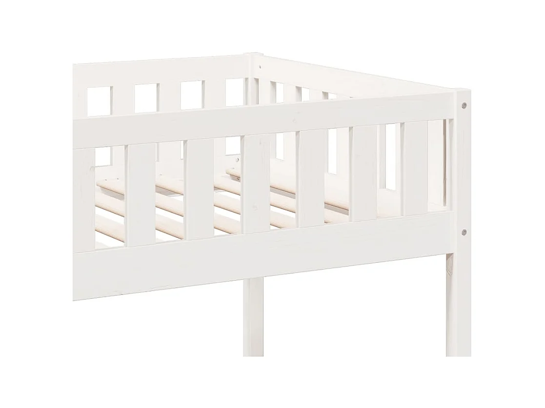 Wit stapelbed 90x190 cm Massief grenenhout