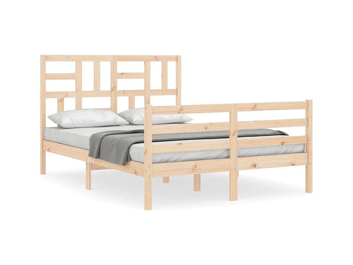 Bedframe zonder matras 140x200 cm massief hout
