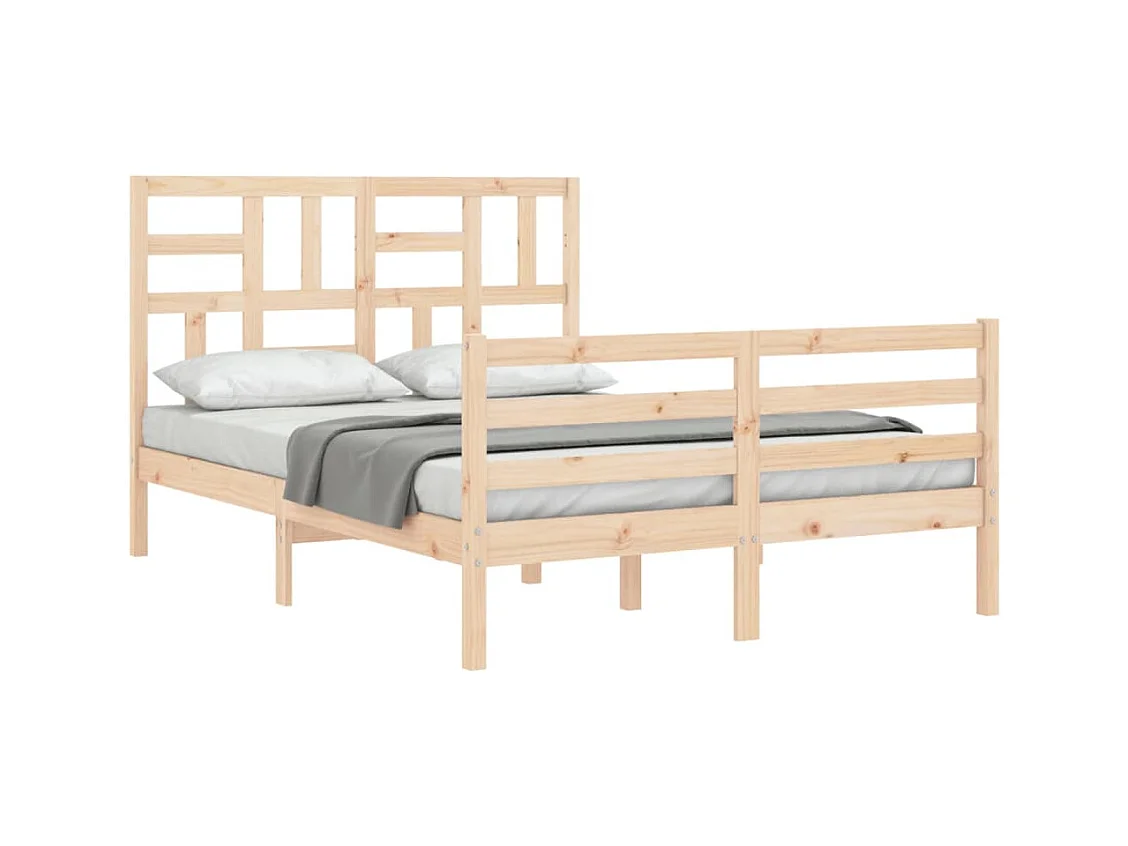 Bedframe zonder matras 140x200 cm massief hout