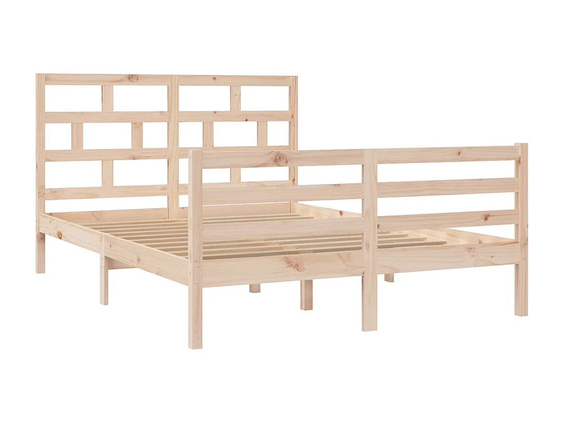 Massivholzbettgestell ohne Matratze 140x200 cm