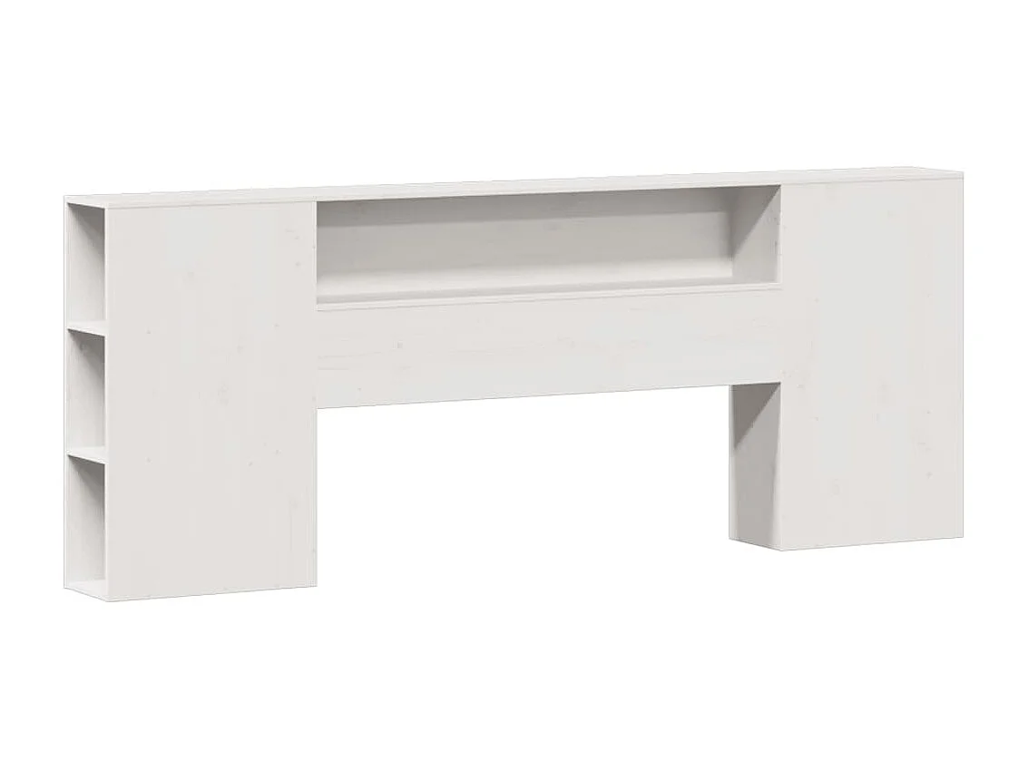 Wit boekenkastbed zonder matras 180x200 cm massief grenenhout