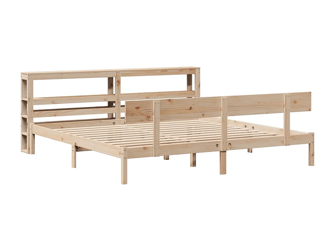 Bedframe zonder matras 200x200 cm massief grenenhout