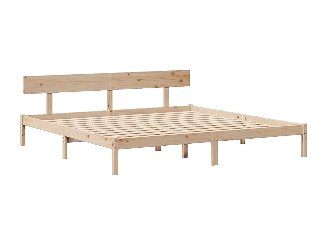 Bedframe zonder matras 200x200 cm massief grenenhout